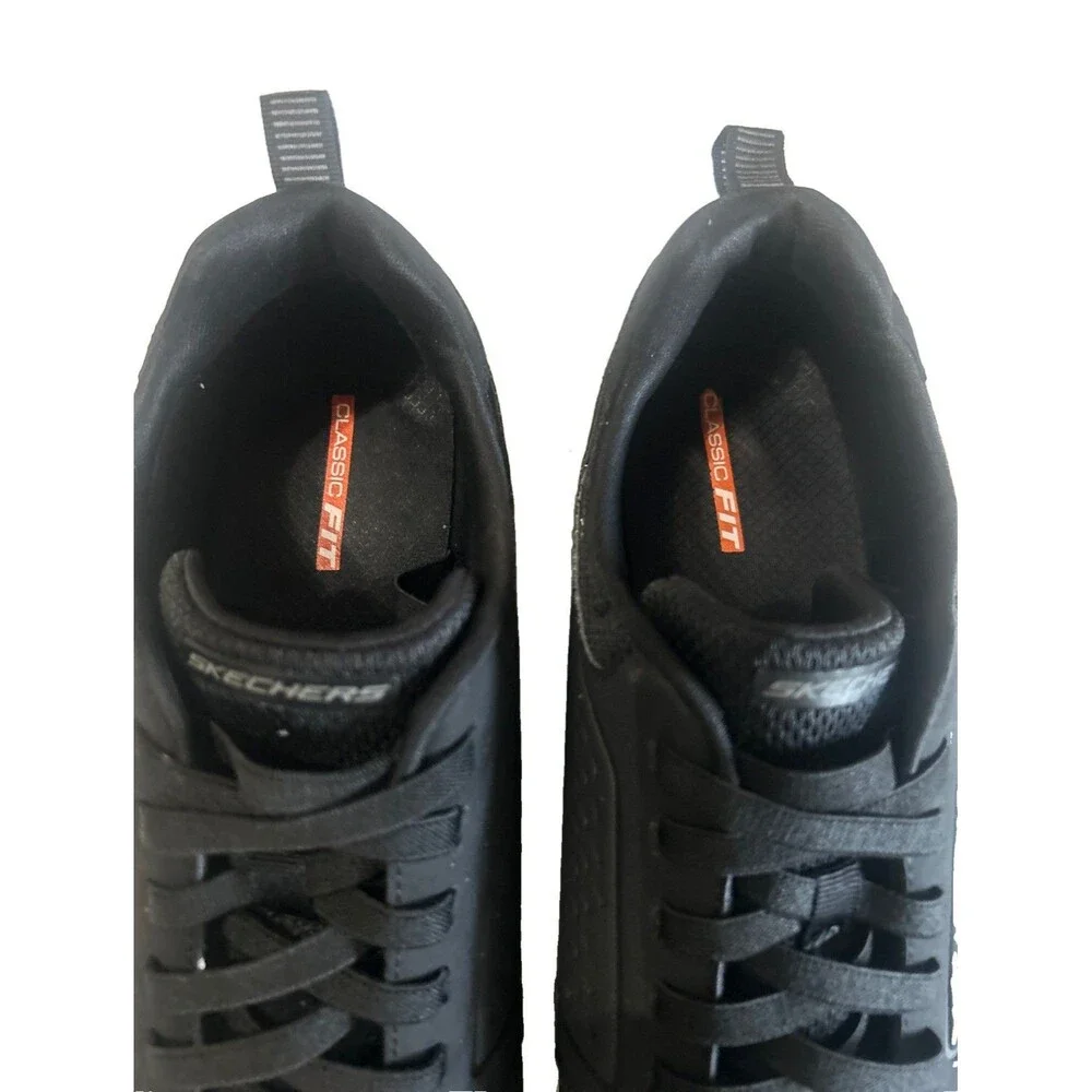 Skechers Swift Fit Glide-Lite Dual Men Size 13 Black Hands Free Slip On Sneaker